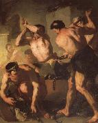 Luca Giordano Vulcan's Forge oil painting artist